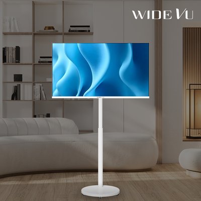와이드무빙뷰 화이트에디션 삼탠바이미V3 셋트 101cm(40인치) FHD 스마트 이동식 TV 유압식 높이조절 중소바이미 자가설치