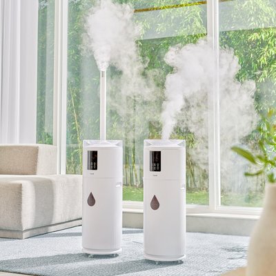 [쿼드 진동자 시간당 1,700ml] 프롬비 몬스터 대용량가습기 FC183 화이트