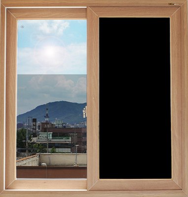 유리 창문 솔라 시트지 열 차단 단열 필름 자외선 썬팅지 무점착 암막 100x50
