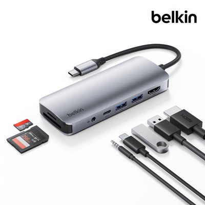 벨킨 7in1 USB-C타입 멀티 허브 AVC009bt 맥북 에어 프로 M5 갤럭시북6 아이패드 윈도우 노트북 호환
