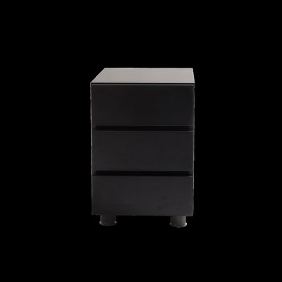 오프레임 스토리지3 storage 3단 서랍장 OUT도어 블랙시리즈 이동형 책상 수납장