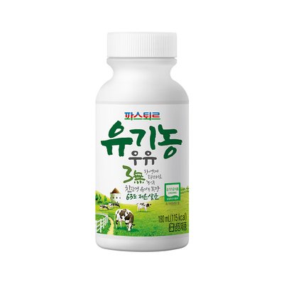 파스퇴르 유기농우유 180ml 7개 돌아기우유