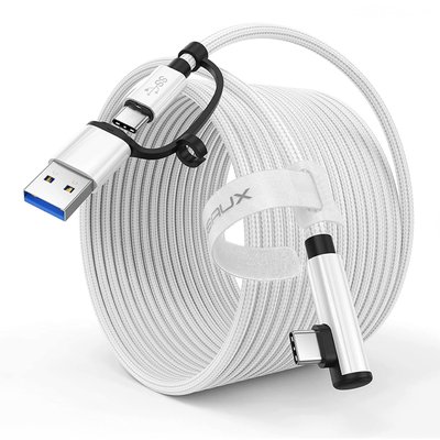 VR 링크케이블 JSAUX 2in1 메타 메타퀘스트3 악세사리