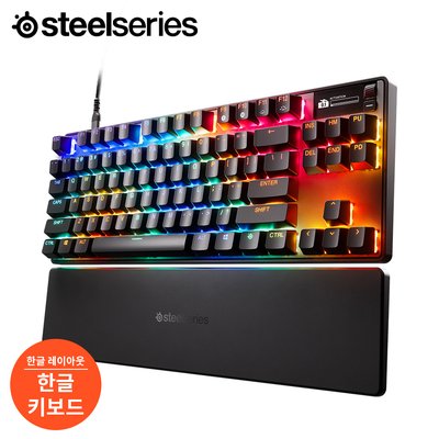스틸시리즈 Apex Pro Gen 3 자석축 게이밍 키보드 블랙/TKL/한글자판, 마그네틱축