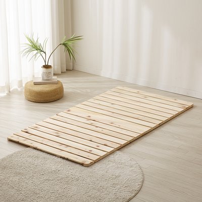 침대 깔판 원목 매트리스 받침대 편백 나무 판 저상형 침대프레임 접이식 미니 싱글 60cm