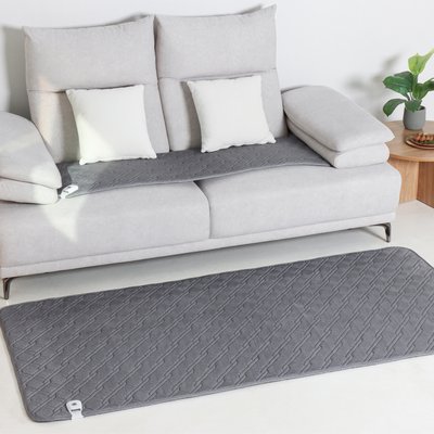 한일온열기 전기방석 쇼파 전기 매트 탄소 카본 온열매트 그래핀 소파 장판 3인용, 50x140cm, 딥멜란지