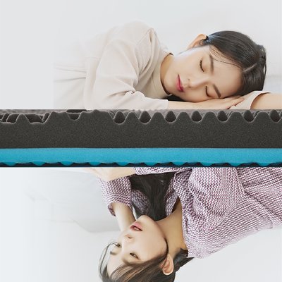 잠스쿨 양면 단단한 바닥매트리스 침대 접이식 수면매트 3단 원룸 매트릭스 8cm s