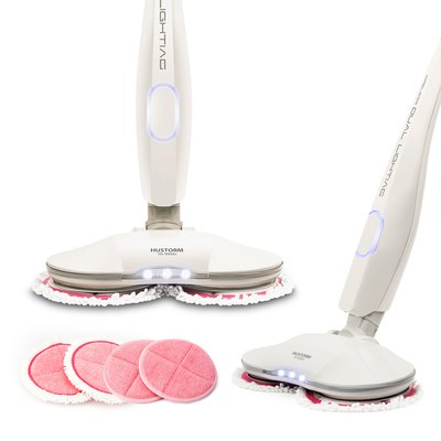 [N배송] 휴스톰 무선 듀얼스핀 물걸레청소기 아이보리 HS-9900G