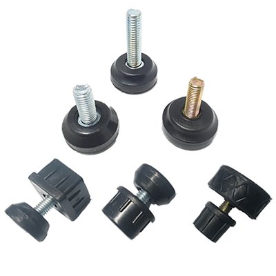 조절발 PVC 조정발 20mm M6x6.5L 4개 높이조절 조절좌 볼트발 가구 다리