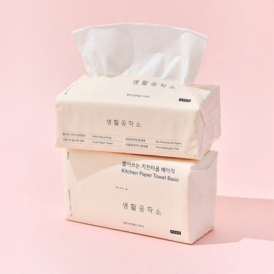 생활공작소 뽑아쓰는 키친타올 100매 9개