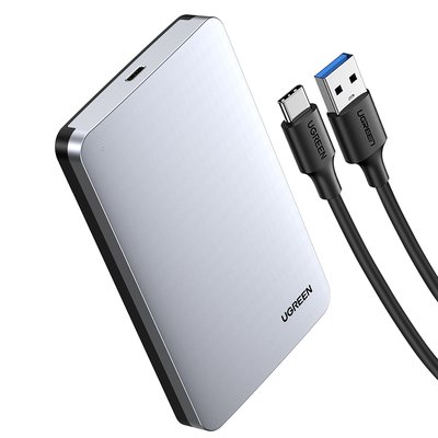 유그린 2.5인치 메탈쉘 외장하드 케이스, C to USB3.0 케이블 옵션, CM300