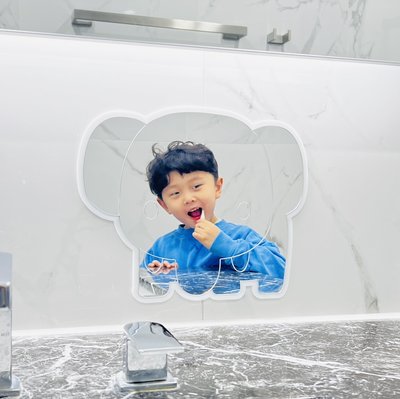 마드 5mm 붙이는 아기 캐릭터 아크릴거울 안전 욕실거울