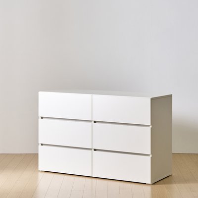 [와이드형] 조아 3단 서랍장 1200 (화이트) 일반서랍