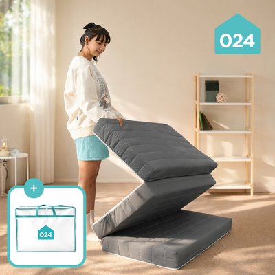 024홈 국민토퍼 3단 접이식 토퍼 매트리스 푹신한 바닥 침대 8cm 멀티싱글
