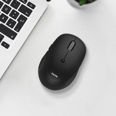 아이노트 M508R 저소음 무선 마우스 5버튼 DPI 조절 뛰어난 그립감 블랙