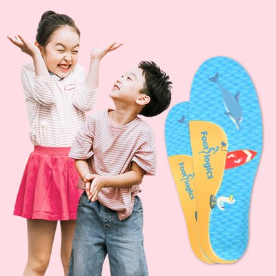 풋로직스 어린이 키즈깔창 평발 교정 안짱다리 아치서포트 기능성 인솔