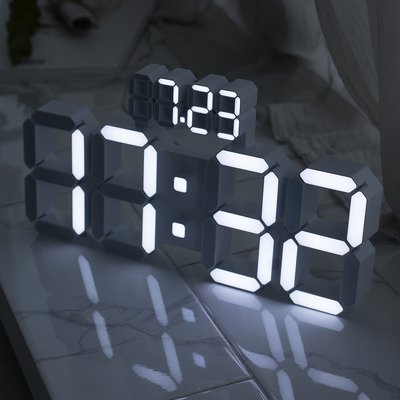 플라이토 데이즈 벽시계 무소음 전자 디지털 인테리어 사무실 개업 거실 LED 벽걸이시계