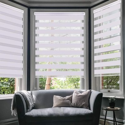 화이트 콤비블라인드 회사 베란다 거실 ECOCOMBI 40X40