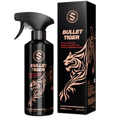 더클래스 불렛 타이거 물왁스 퀵디테일러 유리막코팅제 500ml