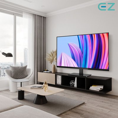 EZ 대형 TV 스탠드 받침대 테이블 거치대 삼성 LG TV 호환 86인치까지