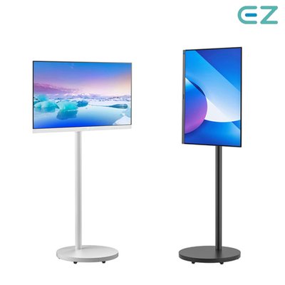 EZ 이동식 플로어 모니터 TV 스탠드 거치대 32인치까지 거실 병원 갤러리