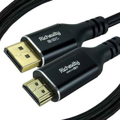 리체비티 액티브 DP to HDMI 2.0 듀얼 모니터 연결 케이블 1m, 1개