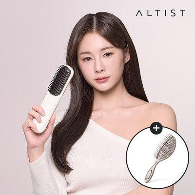 [알티스트] 글램매직 무선 빗고데기 이온맥스 C컬 뿌리볼륨 고데기 AB-CCIO37MBD