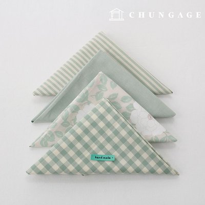 원단패키지 플라워 자투리원단 꽃무늬 체크천 모란플라워 4종 ch005