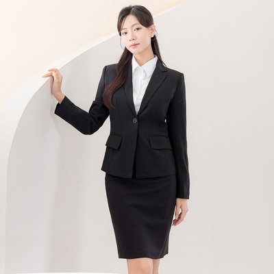 면접복장 여성 면접정장 세트 투피스 치마 [무지]