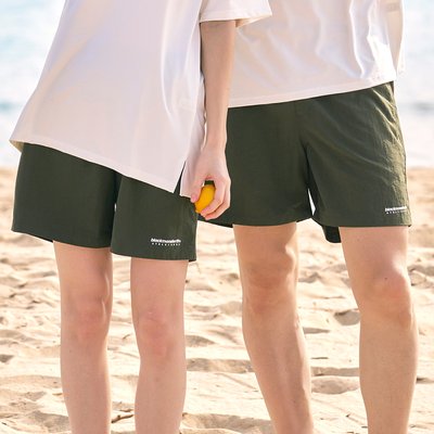 블랙몬스터핏 남자 래쉬가드 바지 커플 비치팬츠 보드숏 반바지 타스란 스윔 팬츠