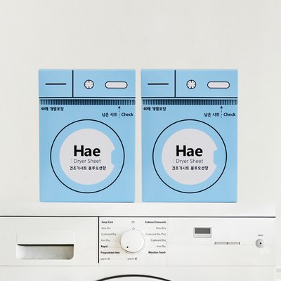 해 Hae 건조기시트 드라이시트 섬유유연제 2개 블루오션 80매
