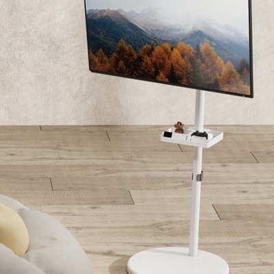 이동식 거치대 전용 TV 선반 티비 리모콘 다용도 선반