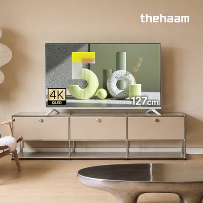 스마트티비 구글5.0 127cm(50인치)TV, 4K QLED, 더함 CHiQ 기본스탠드 전문기사설치