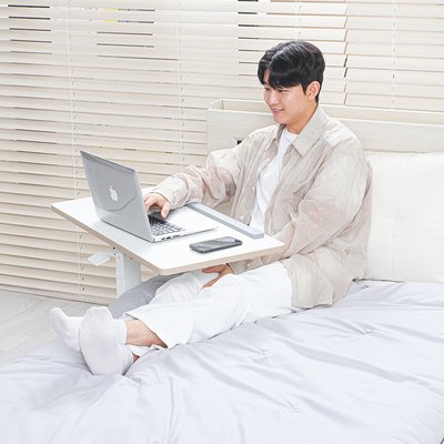 핏쳐 이동식 높낮이 조절 양방향 각도 조절 침대 소파 사이드 테이블 TS2