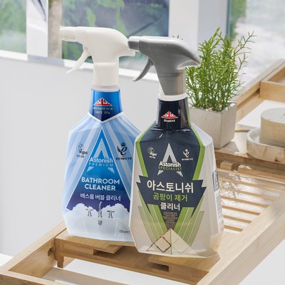 아스토니쉬 5분 욕실청소 2종 세트 (곰팡이제거제+배스룸클리너)