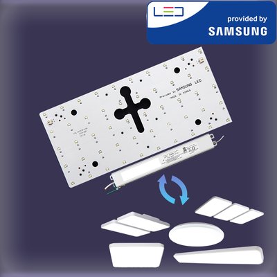 LED모듈 교체 거실 주방 방 등 욕실 기판 사각 삼성 조명 자석 400X175 25W