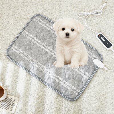 고양이 전기장판 강아지 전기방석 탄소카본매트 그레이 중형