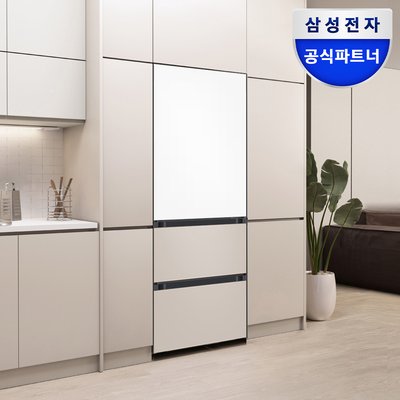 삼성 비스포크 김치냉장고 3도어 1등급 키친핏 RQ33DB74C1AP 색상선택