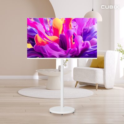 무빙큐빅스 삼탠바이미 화이트에디션 81cm(32인치) FHD QLED 스마트티비 X1시리즈 셋트 이동식 TV 삼텐바이미 중소바이미