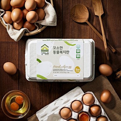 [슈퍼적립][난각번호 2번/네이버 단독] 상하농원 꼬소한 동물복지 무항생제 유정란 30구 (꼬소복지란)_냉장