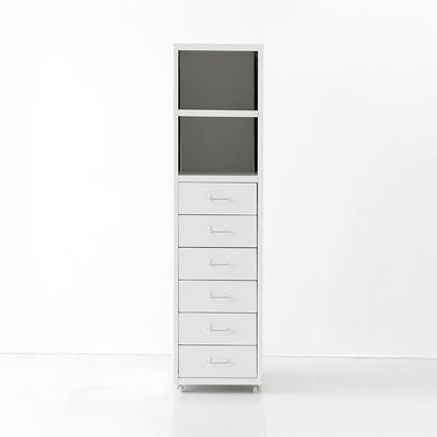 피하 높은6단 선반서랍장 28x41x109, 6단, 화이트 3051.6994