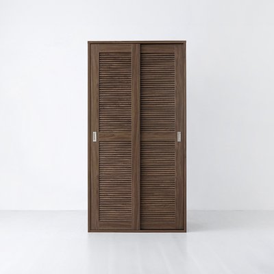 벨로인 슬라이딩 좁은 2문 옷장 100195 WRM195100 100x59x195, 1단, 미들브라운 1729.3984
