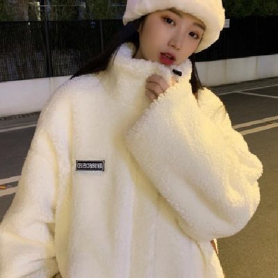 겨울 털 여성간절기점퍼 집업 후리스 플리스