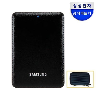 삼성 J3 USB3.0 휴대용 외장하드 2TB, 블랙+파우치