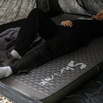 블루폴 슈링크 사입식 자충매트 10T 빌트인 에어펌프 내장 충전식 더블, 10cm, 카키