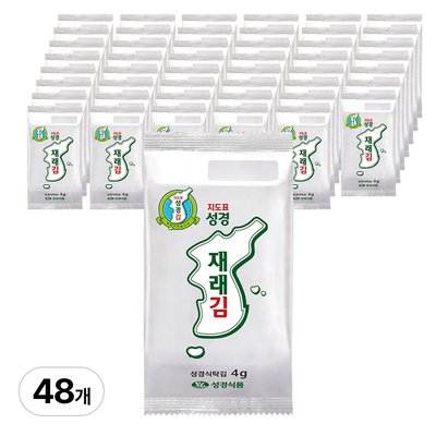 성경김 재래 식탁김 조미 도시락 맛있는 김 12봉 4개