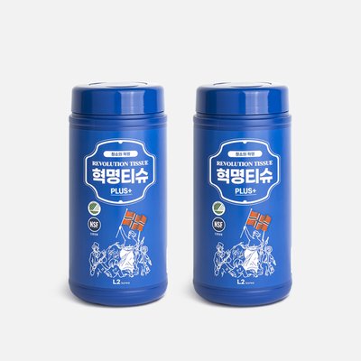 L2 혁명티슈 세정티슈 기름때 제거 다용도 청소 80매, 2팩