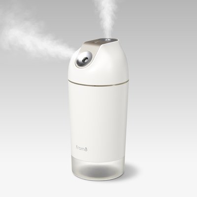 프롬비 미니 가습기 사무실 휴대용 무선 더블미스트 500ml FA128 화이트