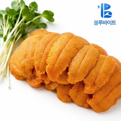 [블루바이트] 프리미엄 우니 성게알 100g 제철 냉동 페루 냉장 보스턴 캐나다우니