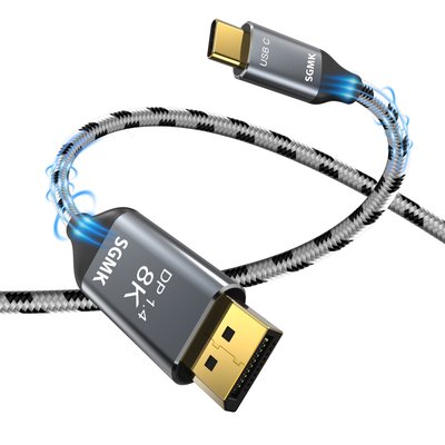 SGMK USB C to DP 1.4 모니터 케이블 디스플레이포트 변환 8K 1m